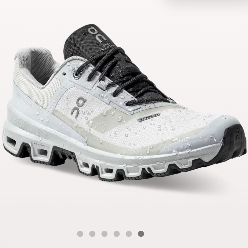 On Cloudventure Waterproof Trail Running Shoes Glacier Black